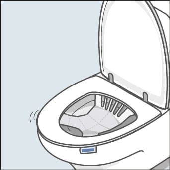 EasySampler instruktion for afføringsprøve vis med piktogrammer og vejledende tekst